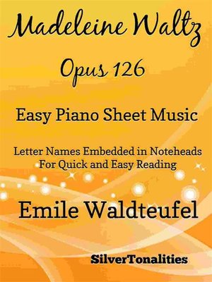 cover image of Madeleine Waltz Opus 126 Easy Piano Sheet Music